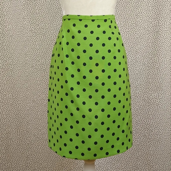 Rickie Freeman for Teri Jon Dresses & Skirts - Rickie Freeman for Teri Jon Polka Dot Lime Pencil Skirt